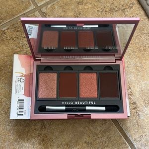 Chella + VelaBeauty blushing rose eyeshadow palette new in box